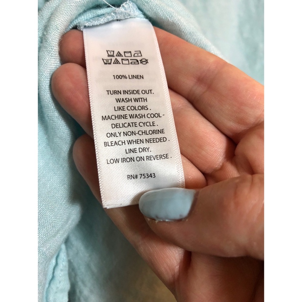 Linen pull over blouse - Picture 4 of 4